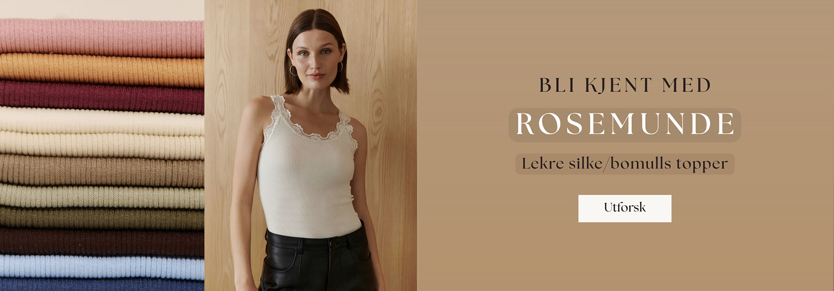 Rosemunde - lekre silke/bomull topper til dame